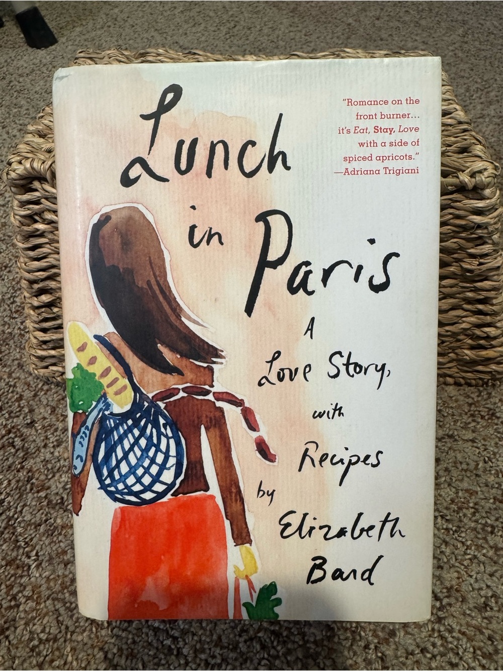 Lunch in Paris by Elizabeth Bard - White, Red, Brown Illustrated Cover